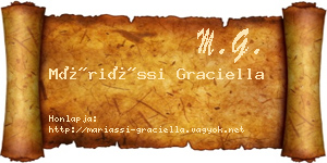 Máriássi Graciella névjegykártya